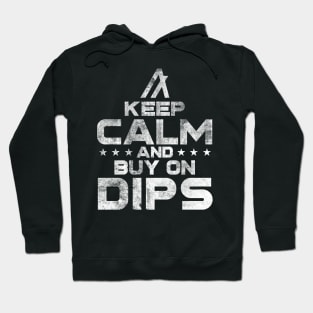 Algorand ALGO Coin Keep Calm and Buy on Dips Crypto Token Cryptocurrency Wallet Birthday Gift For Men Women Kids Hoodie